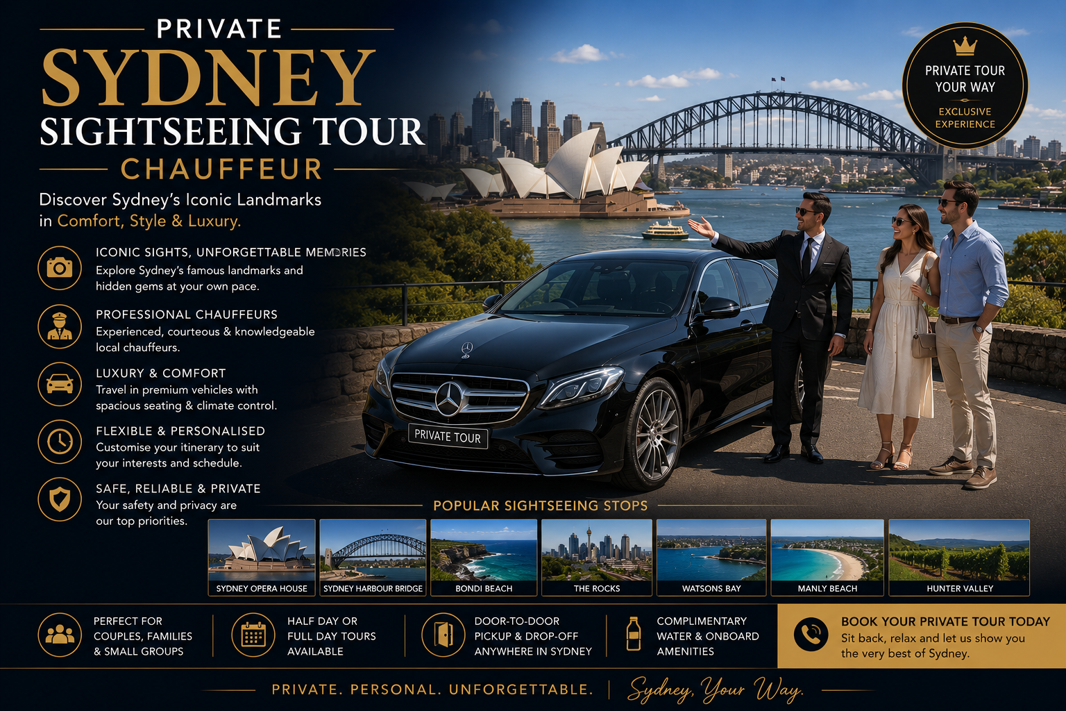 Private Sydney Sightseeing Tour Chauffeur